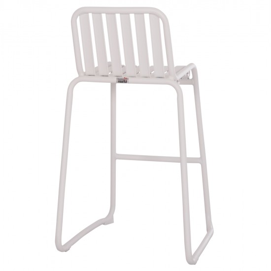 ΣΚΑΜΠΟ ΜΠΑΡ ΑΛΟΥΜΙΝΙΟΥ RACHEL HM6341.02 ΛΕΥΚΟ 47x56,5x98,5Υεκ.