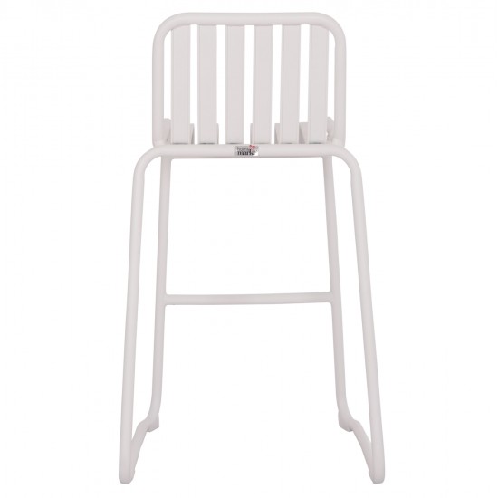 ΣΚΑΜΠΟ ΜΠΑΡ ΑΛΟΥΜΙΝΙΟΥ RACHEL HM6341.02 ΛΕΥΚΟ 47x56,5x98,5Υεκ.