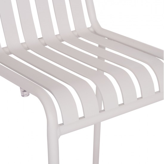 ΣΚΑΜΠΟ ΜΠΑΡ ΑΛΟΥΜΙΝΙΟΥ RACHEL HM6341.02 ΛΕΥΚΟ 47x56,5x98,5Υεκ.