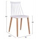 ΣΕΤ ΤΡΑΠΕΖΑΡΙΑΣ 5ΤΜΧ MINIMAL HM21172 MDF TOP ΣΕ ΛΕΥΚΟ-ΣΚΕΛΕΤΟΣ ΣΕ ΦΥΣΙΚΟ ΞΥΛΟΥ