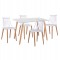 ΣΕΤ ΤΡΑΠΕΖΑΡΙΑΣ 5ΤΜΧ MINIMAL HM21172 MDF TOP ΣΕ ΛΕΥΚΟ-ΣΚΕΛΕΤΟΣ ΣΕ ΦΥΣΙΚΟ ΞΥΛΟΥ