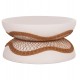 ΤΡΑΠΕΖΙ ΣΑΛΟΝΙΟΥ ANNA HM18157.02 FIBER CEMENT ΛΕΥΚΟ-ΦΥΣΙΚΟ RATTAN--Φ92x44.5Υεκ