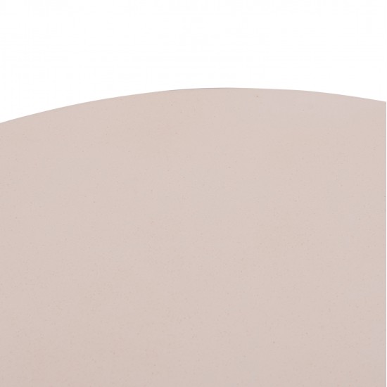ΤΡΑΠΕΖΙ ΣΑΛΟΝΙΟΥ ANNA HM18157.02 FIBER CEMENT ΛΕΥΚΟ-ΦΥΣΙΚΟ RATTAN--Φ92x44.5Υεκ
