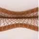 ΤΡΑΠΕΖΙ ΣΑΛΟΝΙΟΥ ANNA HM18157.02 FIBER CEMENT ΛΕΥΚΟ-ΦΥΣΙΚΟ RATTAN--Φ92x44.5Υεκ