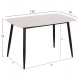 ΣΕΤ ΤΡΑΠΕΖΑΡΙΑΣ 5ΤΜΧ LATRELL HM21192 ΤΡΑΠΕΖΙ ΚΕΡΑΜΙΚΟ TOP-ΒΕΛΟΥΔΟ ΓΚΡΙ ΚΑΡΕΚΛΕΣ