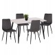 ΣΕΤ ΤΡΑΠΕΖΑΡΙΑΣ 5ΤΜΧ LATRELL HM21192 ΤΡΑΠΕΖΙ ΚΕΡΑΜΙΚΟ TOP-ΒΕΛΟΥΔΟ ΓΚΡΙ ΚΑΡΕΚΛΕΣ