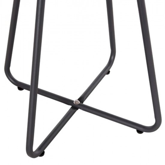ΣΕΤ LOUNGE 3TMX ΕΞ.ΧΩΡΟΥ PONY HM21193 ΜΕΤΑΛΛΟ ΣΕ ΓΚΡΙ--ΣΥΝΘ.RATTAN ΣΕ ΛΕΥΚΟ-ΜΑΥΡΟ