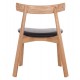 KΑΡΕΚΛΑ ΤΡΑΠΕΖΑΡΙΑΣ SEKAN HM18245.04 RUBBERWOOD-ΜΑΥΡΟ PU 60x54x72Υεκ
