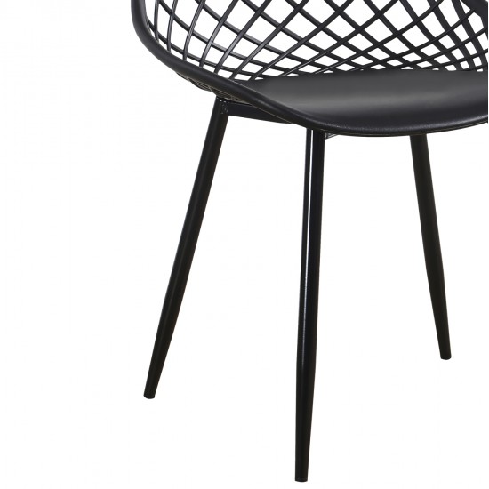 ΣΕΤ ΤΡΑΠΕΖΑΡΙΑΣ 5ΤΜΧ LIO HM21175 MDF TOP & ΠΟΛΥΠΡΟΠΥΛΕΝΙΟ ΣΕ ΜΑΥΡΟ