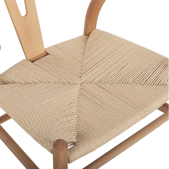 ΣΕΤ ΤΡΑΠΕΖΑΡΙΑΣ 5ΤΜΧ BRAVE HM21182 MDF TOP-ΞΥΛΟ ΟΞΙΑΣ & PAPER ROPE ΣΕ ΦΥΣΙΚΟ
