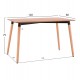ΣΕΤ ΤΡΑΠΕΖΑΡΙΑΣ 5ΤΜΧ LUCIEN HM21183 MDF TOP & ΞΥΛΟ ΟΞΙΑΣ ΣΕ ΦΥΣΙΚΟ ΧΡΩΜΑ