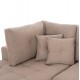 ΓΩΝΙΑΚΟΣ ΚΑΝΑΠΕΣ-ΚΡΕΒΑΤΙ ΜΕ ΑΠΟΘ.ΧΩΡΟ TRENDSTON HM3302.03L ΜΠΕΖ ΥΦΑΣΜΑ 298x177x95Υεκ