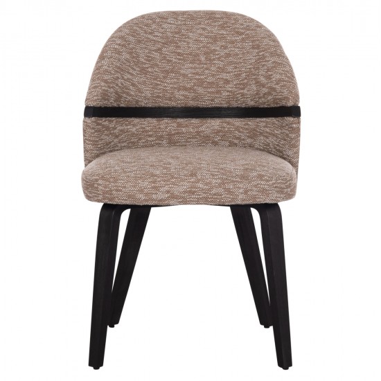 ΚΑΡΕΚΛΑ ΤΡΑΠΕΖΑΡΙΑΣ DEKKER HM18249.03 PLYWOOD ΜΑΥΡΟ--ΥΦΑΣΜΑ ΚΑΦΕ 50x60x80Υεκ.