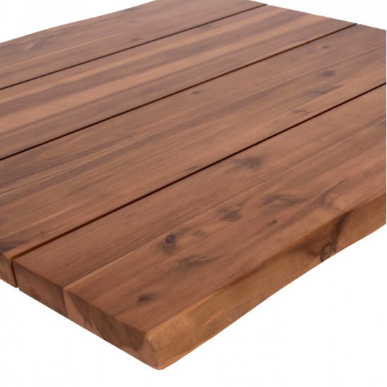 ΕΠΙΦΑΝΕΙΑ ΤΡΑΠΕΖΙΟΥ ΟΡΘΟΓΩΝΙΑ ΑΠΟ ΜΑΣΙΦ ΞΥΛΟ ΑΚΑΚΙΑΣ HM6301.01--140x80x3.5(πάχος)εκ