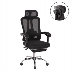 ΚΑΡΕΚΛΑ ΓΡΑΦΕΙΟΥ BARNET HM18258.01 ΜΑΥΡΟ MESH-ΜΑΥΡΟΣ ΣΚΕΛΕΤΟΣ NYLON 61x62x123Υ