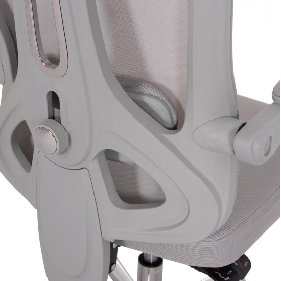 ΚΑΡΕΚΛΑ ΓΡΑΦΕΙΟΥ BARNET HM18258.02 ΓΚΡΙ MESH-ΓΚΡΙ ΣΚΕΛΕΤΟΣ NYLON 61x62x123Υ