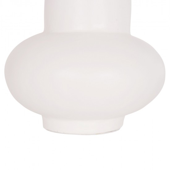 ΕΠΙΤΡΑΠΕΖΙΟ ΔΙΑΚΟΣΜΗΤΙΚΟ ΒΑΖΟ LEMA HM4664.02S ΤΕΡΑΚΟΤΑ ΣΕ ΛΕΥΚΟ--Φ22x22Υεκ.