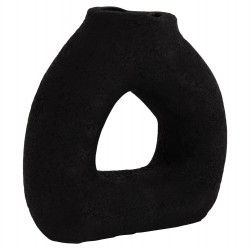 ΕΠΙΤΡΑΠΕΖΙΟ ΔΙΑΚΟΣΜΗΤΙΚΟ ΒΑΖΟ DECANT HM4667.01S ΤΕΡΑΚΟΤΑ ΣΕ ΜΑΥΡΟ--17.5x6.5x17Υεκ.