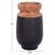 ΔΙΑΚΟΣΜΗΤΙΚΑ ΒΑΖΑ ΔΑΠΕΔΟΥ 2ΤΜΧ LINTER HM21140.01 FIBER CEMENT ΜΑΥΡΟ-ΞΥΛΟ ΤΕΑΚ 47Υ & 60Υεκ