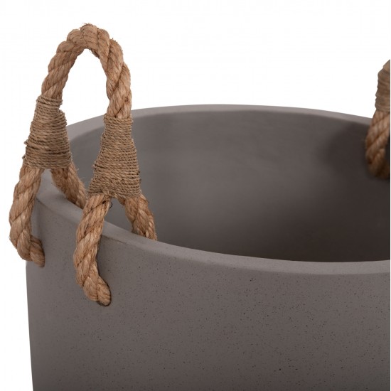 ΓΛΑΣΤΡΑ ΕΣ. ΧΩΡΟΥ ΣΕΙΡΑ TRYLL HM4690L FIBER CEMENT ΓΚΡΙ & ΣΧΟΙΝΙ Φ40x25,5Υεκ.