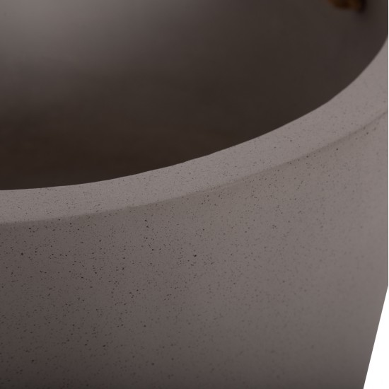 ΓΛΑΣΤΡΑ ΕΣ. ΧΩΡΟΥ ΣΕΙΡΑ TRYLL HM4690L FIBER CEMENT ΓΚΡΙ & ΣΧΟΙΝΙ Φ40x25,5Υεκ.