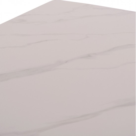 ΣΕΤ ΤΡΑΠΕΖΑΡΙΑΣ 5ΤΜΧ RAVEN HM21067.01 ΚΕΡΑΜΙΚΟ TOP ΛΕΥΚΟ ΜΑΡΜΑΡΟ--ΜΕΤΑΛΛΟ