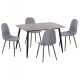 ΣΕΤ ΤΡΑΠΕΖΑΡΙΑΣ 5ΤΜΧ RAVEN HM21068.03 ΚΕΡΑΜΙΚΟ TOP ΓΚΡΙ ΜΑΡΜΑΡΟ--ΓΚΡΙ ΥΦΑΣΜΑ