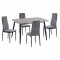 ΣΕΤ ΤΡΑΠΕΖΑΡΙΑΣ 5ΤΜΧ RAVEN HM21224.03 ΚΕΡΑΜΙΚΟ TOP ΓΚΡΙ ΜΑΡΜΑΡΟ--ΒΕΛΟΥΔΟ ΓΚΡΙ