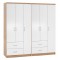 ΝΤΟΥΛΑΠΑ 6ΦΥΛΛΗ CAESAR HM21236.02 ΜΕΛΑΜΙΝΗ SONAMA & ΛΕΥΚΟ 180x42,5Χ181Υεκ.