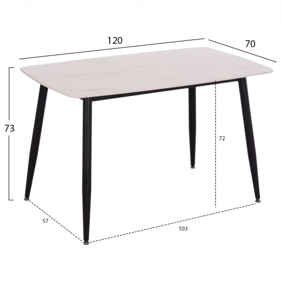 ΣΕΤ ΤΡΑΠΕΖΑΡΙΑΣ 5ΤΜΧ RAVEN HM21265.01 ΚΕΡΑΜΙΚΟ TOP ΛΕΥΚΟ ΜΑΡΜΑΡΟ--ΒΕΛΟΥΔΟ ΚΥΠΑΡΙΣΣΙ