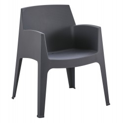 ΠΟΛΥΘΡΟΝΑ ΠΟΛΥΠΡΟΠΥΛΕΝΙΟΥ SLEEK HM6370.10 ΓΚΡΙ 68x63x82,5Υεκ.