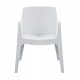 ΠΟΛΥΘΡΟΝΑ ΠΟΛΥΠΡΟΠΥΛΕΝΙΟΥ SLEEK HM6370.01 ΛΕΥΚΗ 68x63x82,5Υεκ.