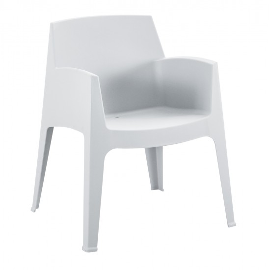 ΠΟΛΥΘΡΟΝΑ ΠΟΛΥΠΡΟΠΥΛΕΝΙΟΥ SLEEK HM6370.01 ΛΕΥΚΗ 68x63x82,5Υεκ.