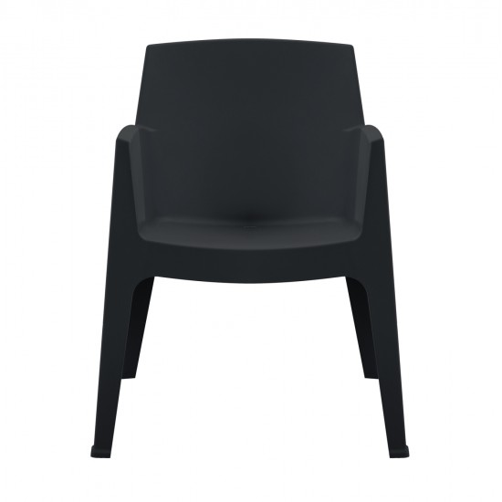 ΠΟΛΥΘΡΟΝΑ ΠΟΛΥΠΡΟΠΥΛΕΝΙΟΥ SLEEK HM6370.02 ΜΑΥΡΗ 68x63x82,5Υεκ.