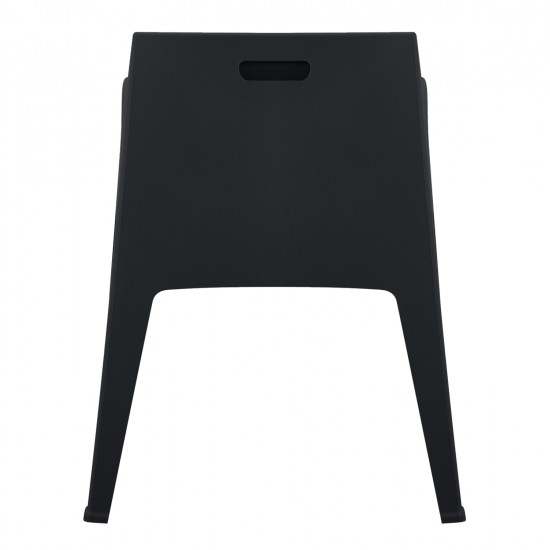 ΠΟΛΥΘΡΟΝΑ ΠΟΛΥΠΡΟΠΥΛΕΝΙΟΥ SLEEK HM6370.02 ΜΑΥΡΗ 68x63x82,5Υεκ.