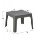 ΣΕΤ 3ΤΜΧ ΠΟΛΥΠΡΟΠΥΛΕΝΙΟΥ SLEEK HM21267.05 ΤΡΑΠΕΖΑΚΙ & 2 ΠΟΛΥΘΡΟΝΕΣ-DARK OLIVE GREEN