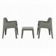 ΣΕΤ 3ΤΜΧ ΠΟΛΥΠΡΟΠΥΛΕΝΙΟΥ SLEEK HM21267.05 ΤΡΑΠΕΖΑΚΙ & 2 ΠΟΛΥΘΡΟΝΕΣ-DARK OLIVE GREEN