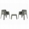 ΣΕΤ 3ΤΜΧ ΠΟΛΥΠΡΟΠΥΛΕΝΙΟΥ SLEEK HM21267.05 ΤΡΑΠΕΖΑΚΙ & 2 ΠΟΛΥΘΡΟΝΕΣ-DARK OLIVE GREEN