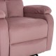 ΠΟΛΥΘΡΟΝΑ RELAX DIONI HM3296.02 ΡΟΖ ΒΕΛΟΥΔΟ 85x90x100Υεκ.