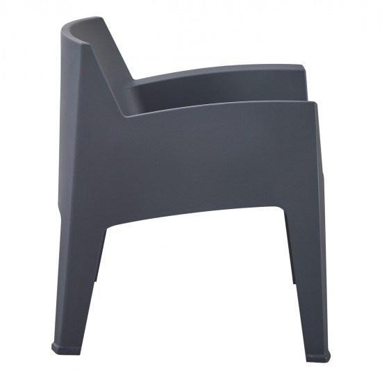 ΠΟΛΥΘΡΟΝΑ ΠΟΛΥΠΡΟΠΥΛΕΝΙΟΥ LOUNGE SLEEK HM6365.10 ΓΚΡΙ 62x68x73Υεκ.