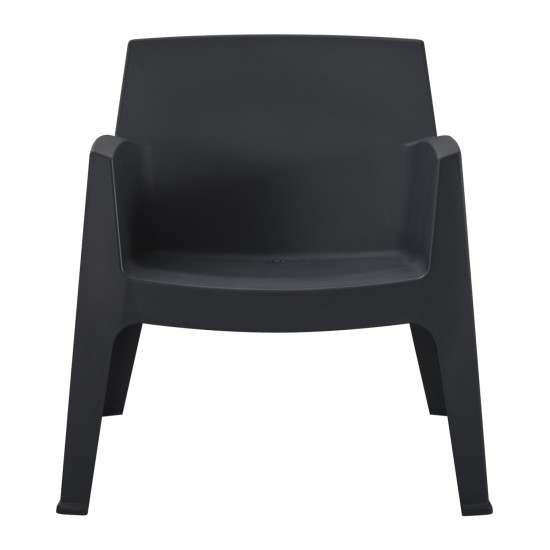 ΠΟΛΥΘΡΟΝΑ ΠΟΛΥΠΡΟΠΥΛΕΝΙΟΥ LOUNGE SLEEK HM6365.02 ΜΑΥΡΟ 62x68x73Υεκ.