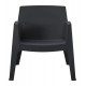 ΠΟΛΥΘΡΟΝΑ ΠΟΛΥΠΡΟΠΥΛΕΝΙΟΥ LOUNGE SLEEK HM6365.02 ΜΑΥΡΟ 62x68x73Υεκ.