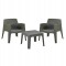 ΣΕΤ LOUNGE 3ΤΜΧ SLEEK HM21274.05 DARK OLIVE GREEN ΠΟΛΥΠΡΟΠΥΛΕΝΙΟ
