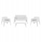 ΣΕΤ LOUNGE 4ΤΜΧ SLEEK HM21275.01 ΛΕΥΚΟ ΠΟΛΥΠΡΟΠΥΛΕΝΙΟ