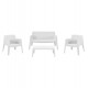 ΣΕΤ LOUNGE 4ΤΜΧ SLEEK HM21275.01 ΛΕΥΚΟ ΠΟΛΥΠΡΟΠΥΛΕΝΙΟ