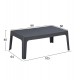 ΣΕΤ LOUNGE 4ΤΜΧ SLEEK HM21275.02 ΜΑΥΡΟ ΠΟΛΥΠΡΟΠΥΛΕΝΙΟ