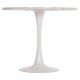 ΤΡΑΠΕΖΙ ΤΡΑΠΕΖΑΡΙΑΣ ROLLO HM9421.11 ΣΤΡΟΓΓΥΛΟ WHITE MARBLE Φ90x74Υεκ.