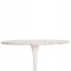 ΤΡΑΠΕΖΙ ΤΡΑΠΕΖΑΡΙΑΣ ROLLO HM9421.11 ΣΤΡΟΓΓΥΛΟ WHITE MARBLE Φ90x74Υεκ.