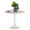 ΤΡΑΠΕΖΙ ΤΡΑΠΕΖΑΡΙΑΣ ROLLO HM9421.11 ΣΤΡΟΓΓΥΛΟ WHITE MARBLE Φ90x74Υεκ.