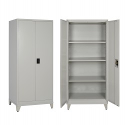 ΝΤΟΥΛΑΠΑ 2ΦΥΛΛΗ ΜΕΤΑΛΛΙΚΗ HRONDA HM21287.01 3 ΡΑΦΙΑ-ΚΛΕΙΔΑΡΙΑ & ΠΟΔΙΑ 70x40x180Υεκ.